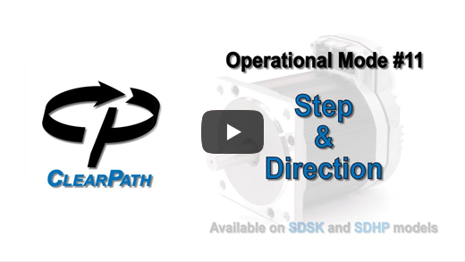 ClearPath-SD Step and Direction Mode Overview